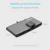 Surface Pro USB 3.0 Mini DP Hub Adapter, mbeat Edge