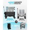 Gonex 38''L Extra Long Collapsible Foldable Wagon Cart with 360lbs