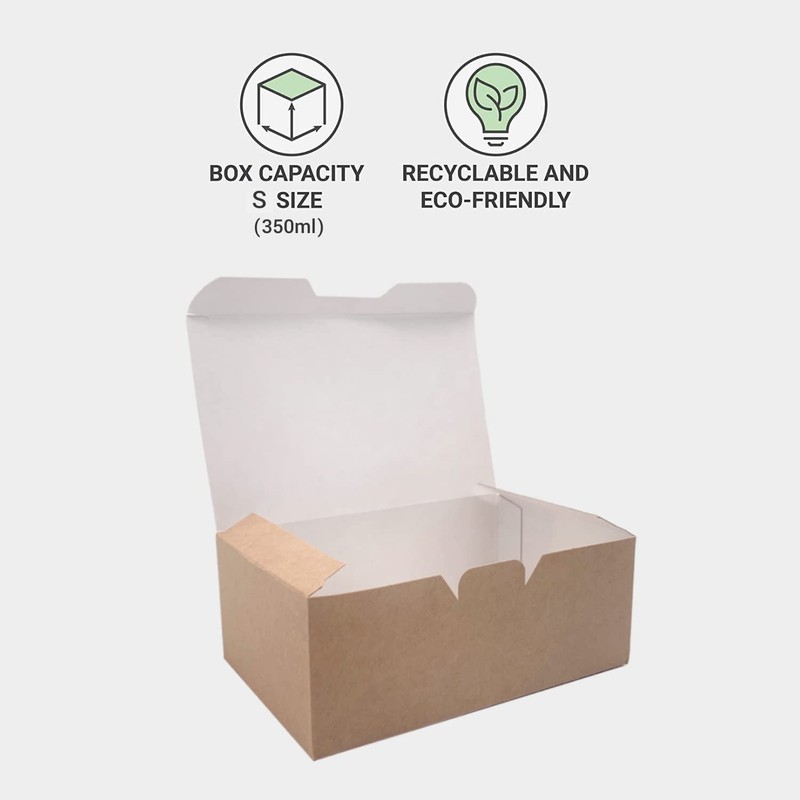 (Pack of 10 pcs) Size S Kraft Cardboard Gift Boxes