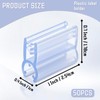 NEETUE 50 Pack Grid Wall Sign Holder Clip Sign Clips