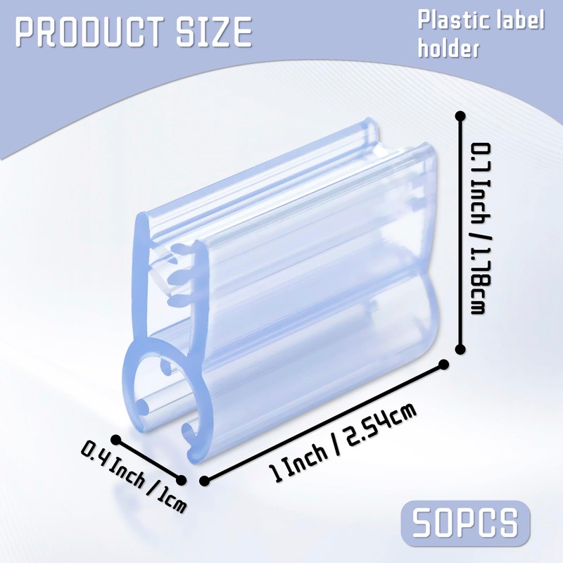 NEETUE 50 Pack Grid Wall Sign Holder Clip Sign Clips