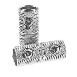 MTQY 2PCS Brass 4GA Connectors Automotive Wire Connection 4AWG Cable Coupler Car Audio Modification Power Cable Extension Terminals Suitable for Battery Cable Splicing