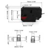 QWORK DC 12V Electric Lock Electronic Cabinet Lock for Cupboard
