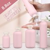 4 Pcs Plastic Large Squeeze Bottles with Flip Cap,Refillable Containers