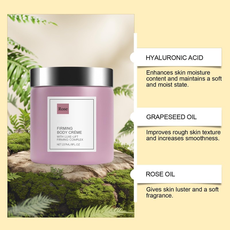 Champagne Lift Body Creme, Firming Complex and Pink Pepperslim Skin