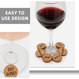 18 Marcadores De Copa De Vino De Corcho Reutilizables Encantos De Vino Para IdentificacióN De Vasos En Reuniones Y Fiestas DecoracióN Diy Para Bebidas