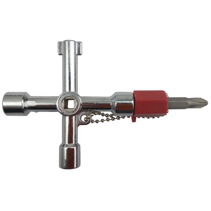 DODODIY Multi-Functional Spanner Key 4 Ways Utility Key Triangle Cabinet