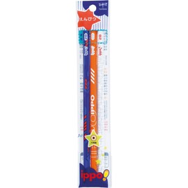 Tombow Pencil, ippo! Shikata Pencil, Print 2B, ACA-353A, Boy, Pack of 3