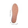 PACKOVE 1Pair Height Increase Insoles Cork Material Heel Lift Pads