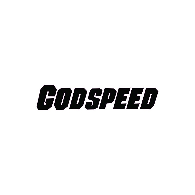 Nostalgia Decals Godspeed Black Decal 11" x 2.7" in The