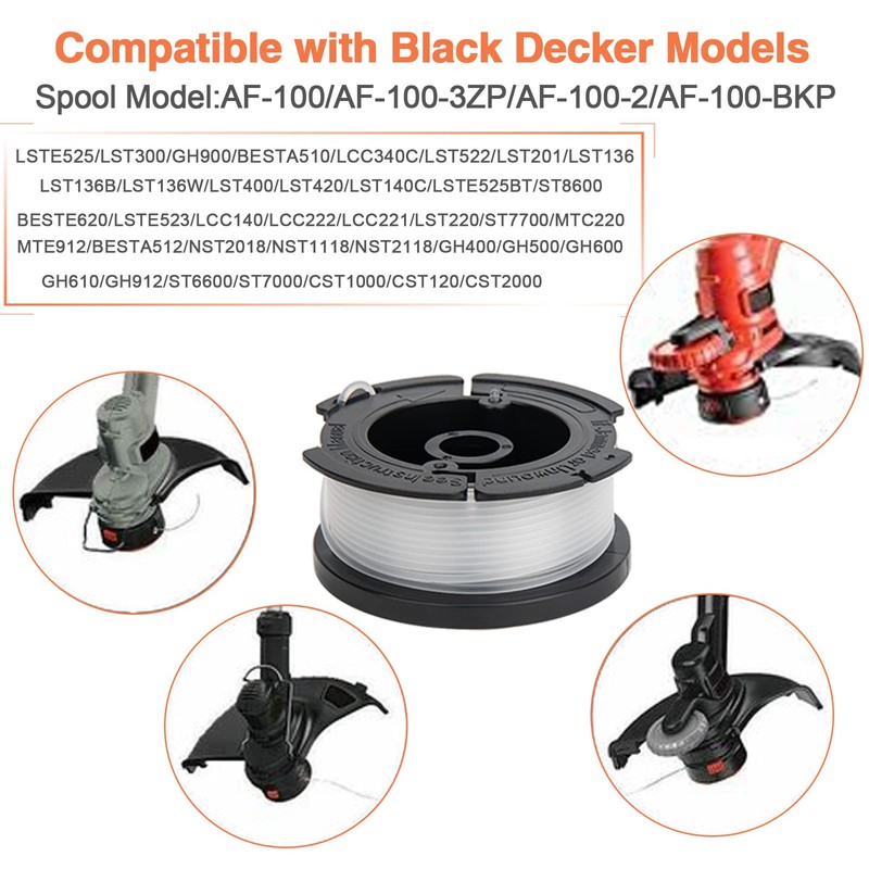 AF100 Replacement Spool, AF-100 Spool Compatible with Black and Decker