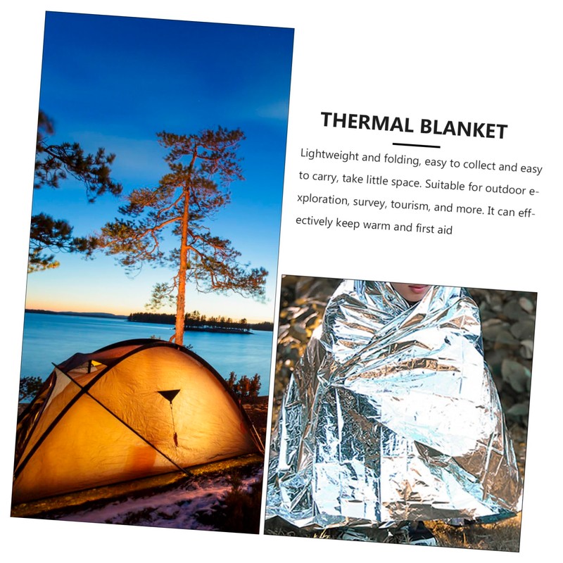 BESPORTBLE 3 Pcs Insulated Thermal Reflective Tarp Large Survival Blanket