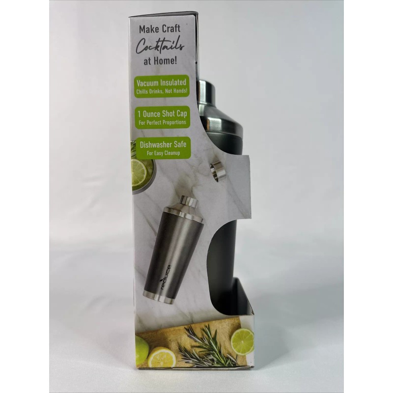 Reduce Insulated Cocktail Shaker, 20 oz - Stainless Steel with