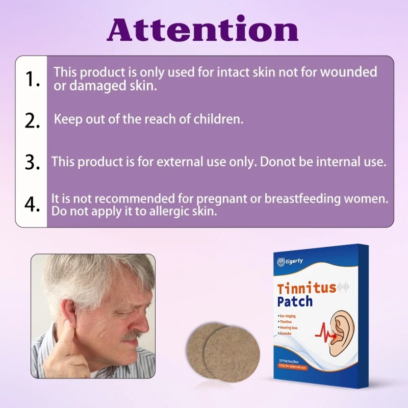 10pcs Tinnitus Relief for Ringing Ears Effectively Reduce Ear Noise