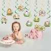 Wild One Birthday Decorations Hanging Swirls,Safari Animal Hanging Swirls for