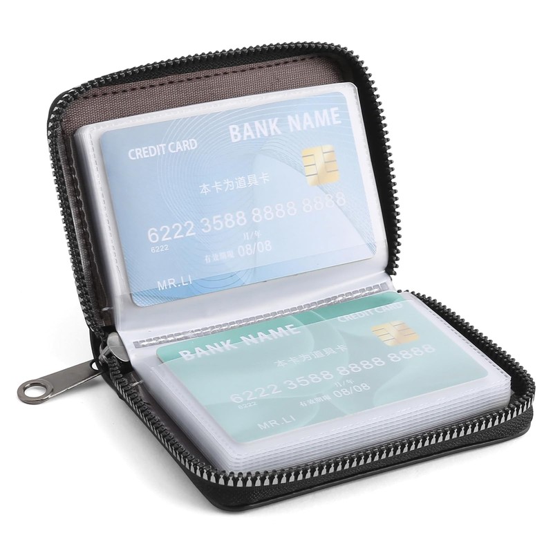 SENDEFN Women's Credit Card Holder Small Leather Card Case Compact