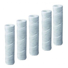 Compatible Campbell 1c9-12 Taste & Odor Filter Cartridge, 5 Micron, 9 3/4", 5 Pack by Complete Filtration Services (CFS)