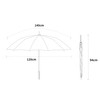 Travel Umbrella Real Wood Handle Classic Golf Umbrella Windproof Auto