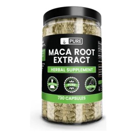 Pure Original Maca 730 Cápsulas, Sin Rellenos, Verificado