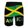 CUTEDWARF Men's Board Shorts Jamaican Flag Swim Trunks Summer Beach