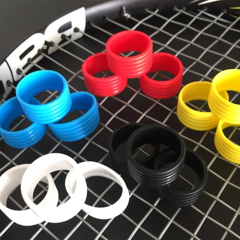 JJLFresheners 5Pcs Racket Handle Rubber Ring Stretchy Tennis Racquet Band