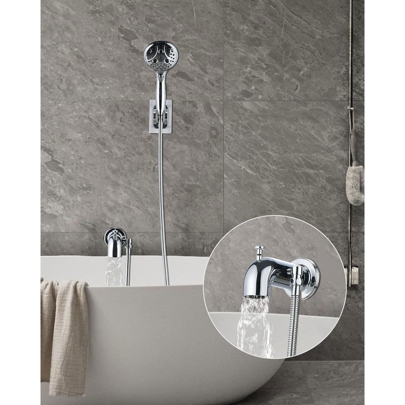 LOCALAND Tub Spout with Diverter, Bathtub Spout for Hand Shower,Chrome