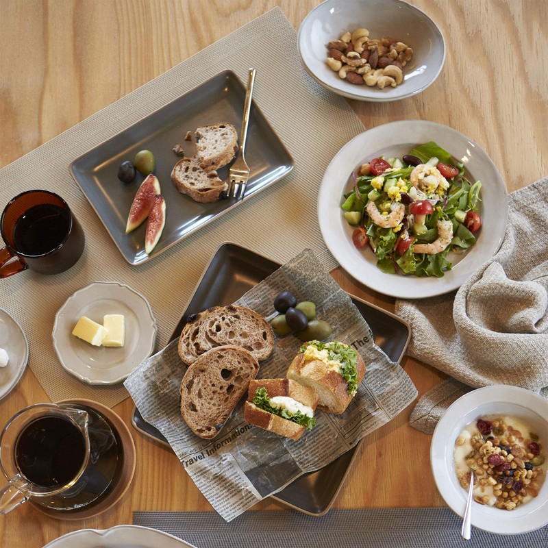 Edgeline Rectangular Plate M, Gray