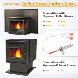 Pellet Stoves Igniter W010-1949 Compatible with Napoleon NPI45 NPS40 NPI40 NPS45 and Timberwolf TPS TPI, Replacement for Napoleon & Timberwolf Igniter with Housing W357-0007, W010-2297, W357-0004