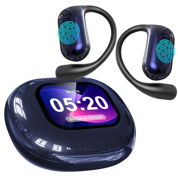 AI Wireless Translation Earbuds with Earhooks, Bluetooth Headphones Real-Time 144