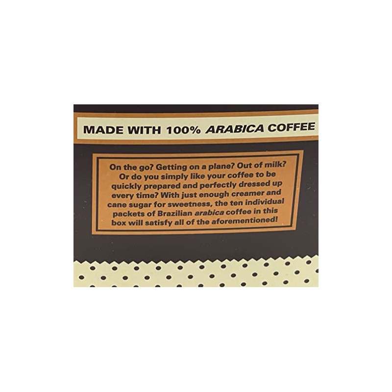 Trader Joe's Instant Coffee Packets w. Creamer & Sugar (10