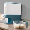 22 Lbs Rice Container Dispenser with Measurable Rice Cylinder (Gray)