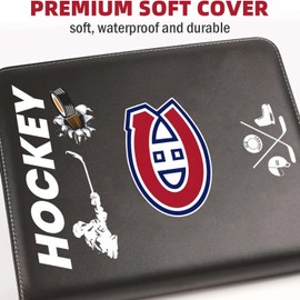 Canadiens Hockey Card Binder, 400 Pockets Card Holder Protectors Albums, Card Storage Organizer Display Case, Portable Collector Album for Hockey Cards Collection