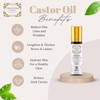 Pure Organic Castor Oil Roll On For Lips, Eyebrows, Under