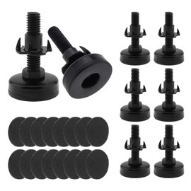 HOJLKLD 8 Pack Heavy Duty Adjustable Leveling Feet, Furniture Levelers, T-Nut Kit 3/8”-16 Thread, Furniture Leg Levelers for Table Chair Sofa Desk Cabinet,Supports 2640LBs
