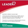 Leader Hisopos de alcohol 70 por ciento isopropílico estéril, 100