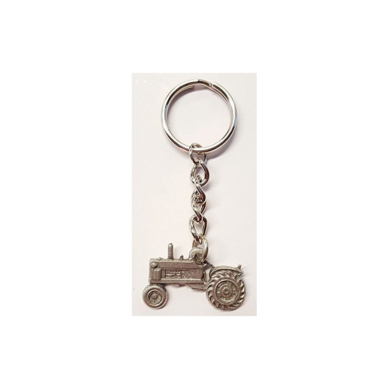 PP Tractor Keychain Pewter
