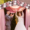 DIYDOFUN Artificial Flower for Wedding Arch Decorations, 19.7 inch Floral