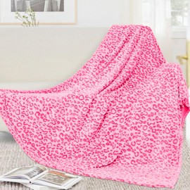 Warm Blanket Pink Soft Fleece Blankets Twin Size Throw Blankets for Bed Couch