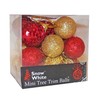 20 Pack 30mm Sequin and Glitter Christmas Tree Baubles -
