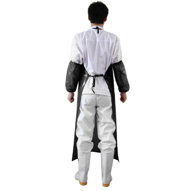 Surblue Waterproof Rubber Vinyl Apron, Anti-Corrosion Rubber 47" Plus Aprons,