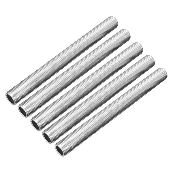 uxcell Lamp Pipe Nipple, M10 Thread 100mm Length Hollow Lamps