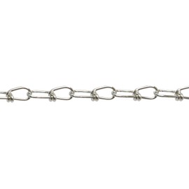 Campbell 0754126 Low Carbon Steel Inco Double Loop Chain in Square Pail, Zinc Plated, #1 Trade, 0.11" Diameter, 450' Length, 155 lbs Load Capacity