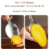 3Pcs Mango Slicer Fruit Fork Kit, Watermelon Cutter Slice, Stainless