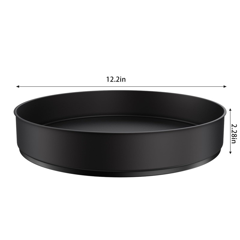 VAEHOLD Lazy Susan Stainless Steel Black Spice Rack Turntable for