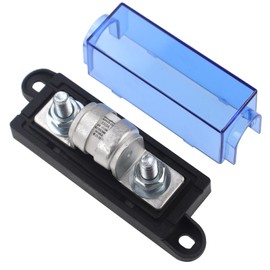 VOZINMOST Class T Fuse with Block 500V DC 350 Amp Class T Fuse Holder for Inverters,Car Audio Systems-Maximum Interruption Current 10,000 Amperes