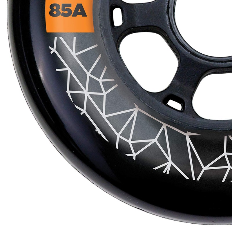 K2 Skates Bolt 90mm 85A 4-Wheel Pack - Black -