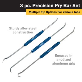 Titan 85504 3-Piece Precision Pry Bar Tool Set