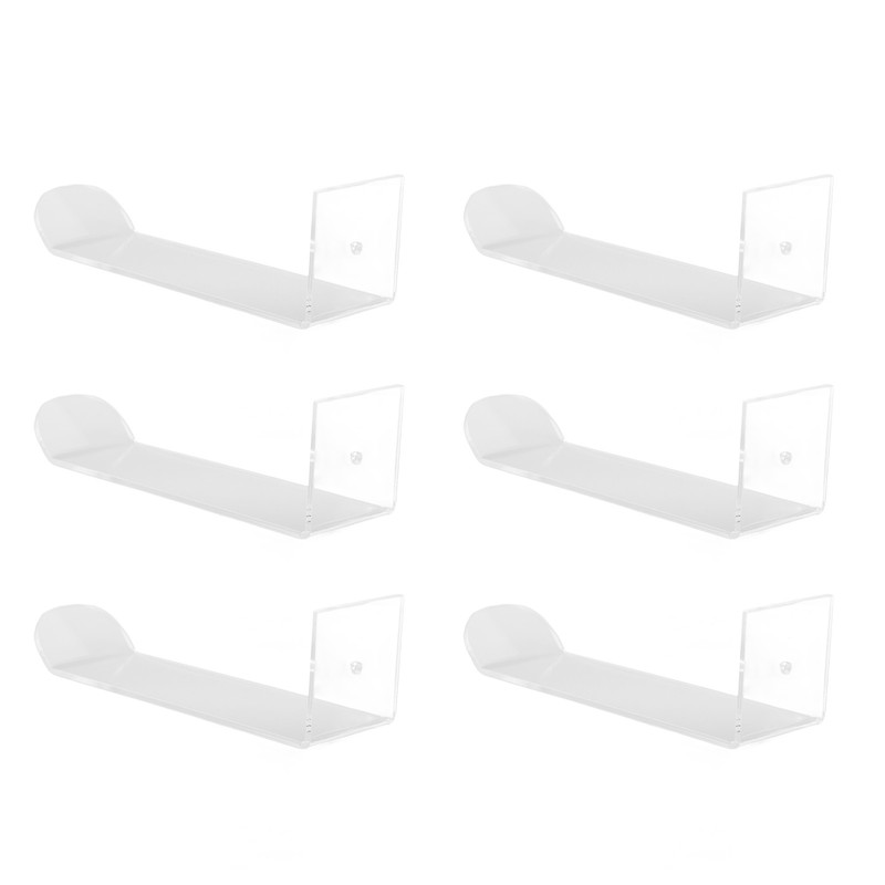 6pcs Acrylic Headband Holder Wall Clear Hanging Headband Organizer Storage