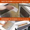 HAYAWEY Extra Large Golden Roll-UP Dish Drying Rack-Stainless Steel Dish
