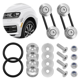 ZOKYUYS Car Bumper Fastener,Front Rear Taiss Bumper Quick Release Kit,Stainless Steel Fasteners Fasteners with Bolts,Nuts and Washers,Compatible with Car GM Bumper Quick Release Kit (Silver)